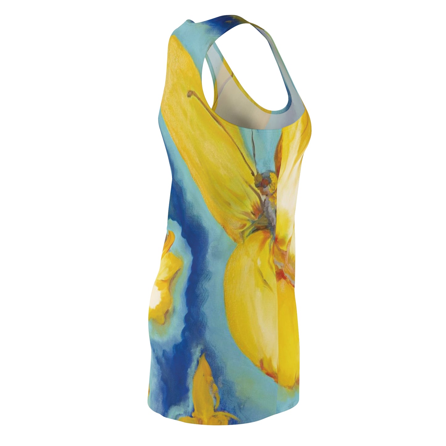 Golden Butterflies of Hope -  Women's Racerback Dress