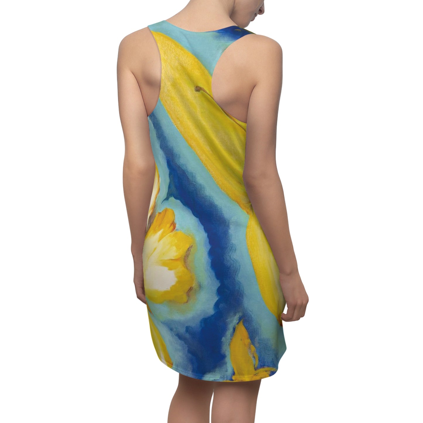 Golden Butterflies of Hope -  Women's Racerback Dress