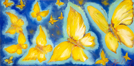 Golden Butterflies of Hope - Fine Art Prints